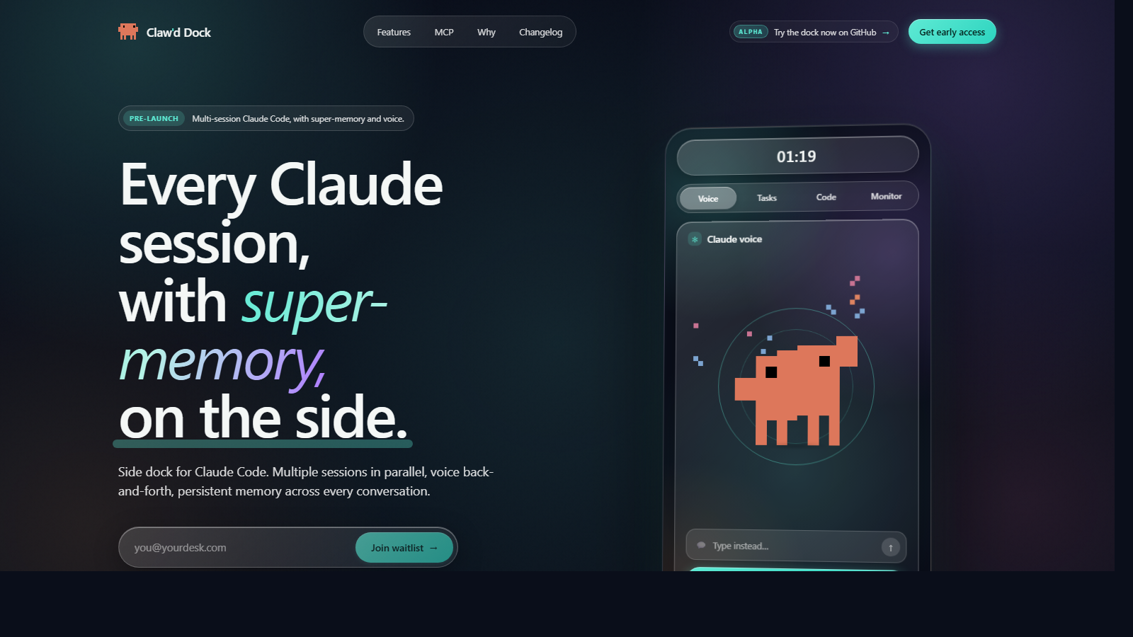 Claw'd Dock product screenshot